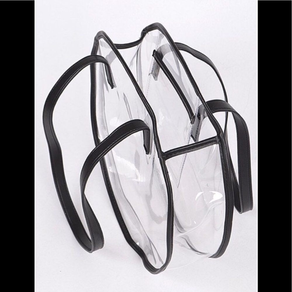 Clear round shoulder bag